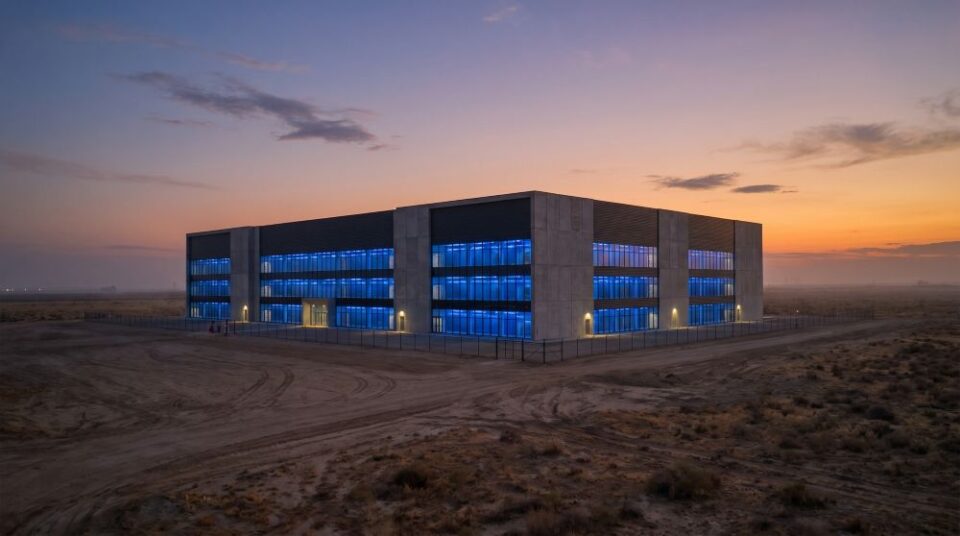 Desert data center building